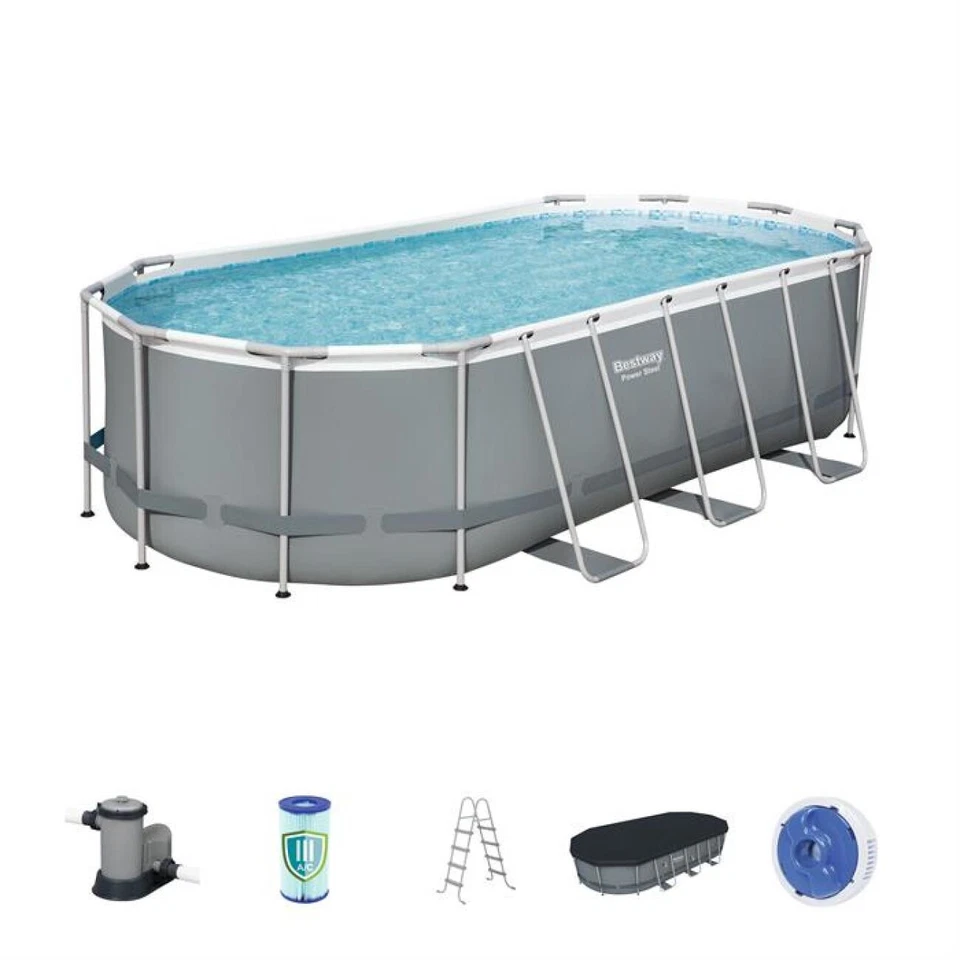 Bestway Power Steel 56711 Frame Pool Set - 18' x 9' x 48"