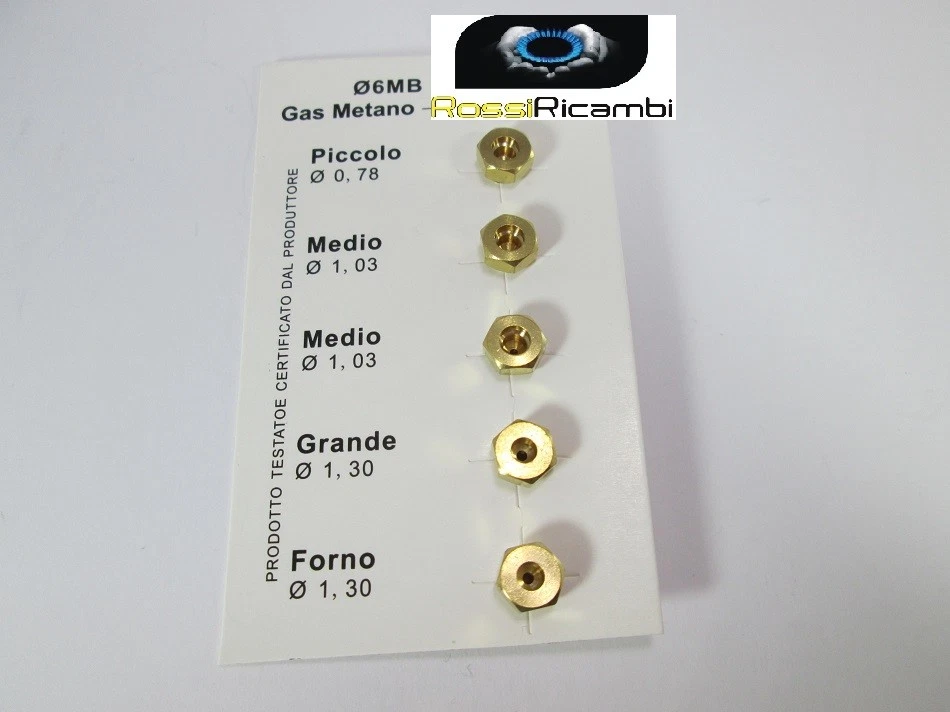 NARDI UGELLI INIETTORI CUCINA PIANO COTTURA 4 FUOCHI+FORNO GAS METANO