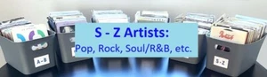 45 rpm's of the 80's & 90's- S to Z Artists - YOU PICK - Pop-Rock-Soul-Country - Picture 1 of 150