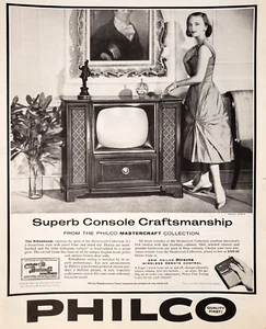 PRINT AD Philco Rittenhouse Television 1959 Mastercraft Collection 4698 R - Bild 1 von 1