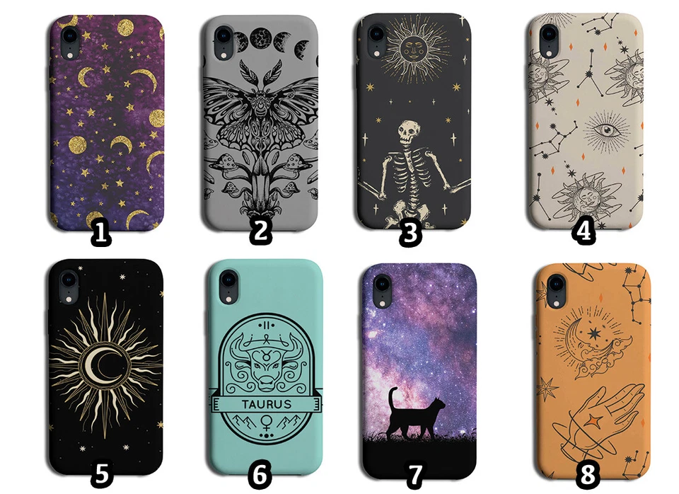 Astrology Phone Case Cover Horoscope Luna Moth Sun Moon Stars Horoscopes Girls — 第 1/1 张图片