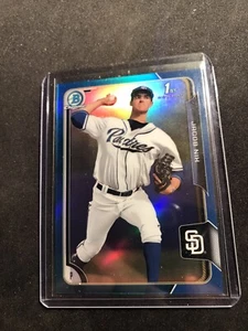 2015 Bowman Draft Chrome Blue Refractor /150 Jacob Nix #143 - Picture 1 of 2