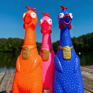 Squeeze Me Chicken with Sound Animolds Squeeze Toys 12.5" - Picture 1 of 7
