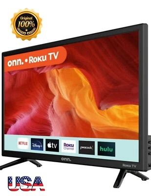 24" Class HD (720P) Roku Smart LED TV Wireless Streaming 3 HDMI 1 USB NEW - Image 1 of 4