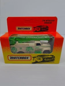 Vintage Matchbox Superfast MB #74 Utility Truck (1993) Tree Care New In Box NIB - Picture 1 of 8