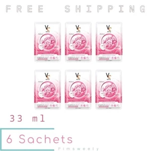 6 Sachets X 33 ml Ratcha Vit C Glassy Facial Mask Nong Chat Reduce Dark Circles - Picture 1 of 21