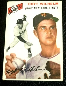 1954 Topps #36 Hoyt Wilhelm San Francisco Giants Vintage Baseball Card & Case - Picture 1 of 5