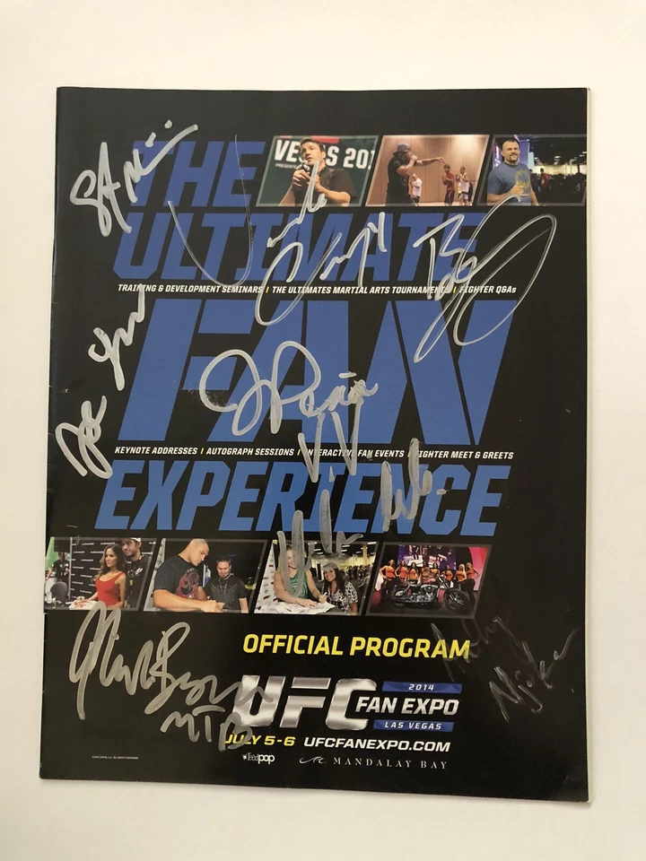 UFC SIGNED PROGRAM   AUTOGRAPH   MMA - Image 1 of 1