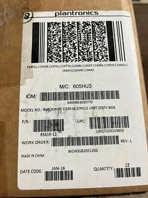 85619-12 Plantronics C320-M Stereo Headband PC Headset *PACK OF 12*  - Brand New - Image 1 of 2