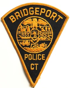 TOPPA SPALLA POLIZIA BRIDGPORT CT. VINTAGE OBSOLETA ~ CONDIZIONI NUOVE - Foto 1 di 3
