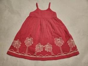 NWT Old Navy Palm Tree Embroidered Sleeveless Dress 18-24 Months Baby Girl - Picture 1 of 1