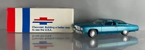 1974 Chevy 454 Caprice Classic 2DHT Aqua Blue Dealer Promo Model 1/25 AMT - Picture 1 of 6