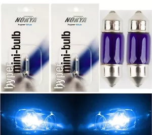 Nokya De3175 DE3022 DE3021 Nok5250 10W Blue Two Bulbs Trunk Cargo Replacement - Picture 1 of 7
