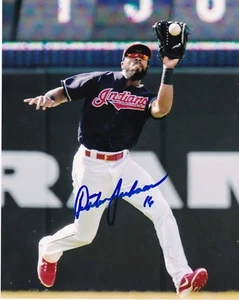AUSTIN JACKSON CLEVELAND INDIANS ACTION SIGNED 8x10 - Picture 1 of 1