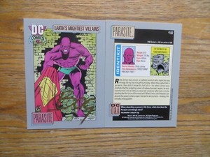 1991 IMPEL DC I COSMIC PARASITE CARD SIGNED JON BOGDANOVE, WITH POA