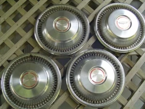 1966 66 CHEVROLET CHEVY CAPRICE HUBCAPS WHEEL COVERS CENTER CAPS CLASSIC RIMS - Picture 1 of 20