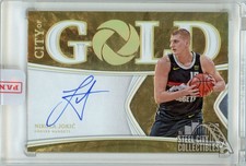 Nikola Jokic 2019-20 Panini Opulence Basketball City Of Gold Autograph Card 1/10