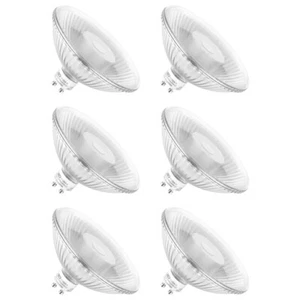 6 x LED Glas Reflektor QPAR111 6,5W GU10 465lm warmweiß 2700K flood 24° DIMMBAR - Bild 1 von 6