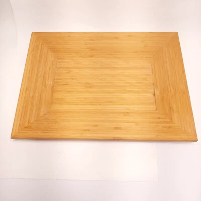 Bandeja de bambú para servir madera de chef mimado aproximadamente 10”x13,5” defectos Foto 1 de 4