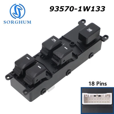 Front Left Power Window Switch 93570-1W133 For KIA Rio III (UB) 2015 2016 2017 - Изображение 1 из 4