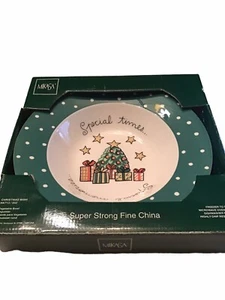 Vtg Mikasa “Christmas Wish” Vegetable Bowl Serving Dish 10 7/8 Christmas Tree - Picture 1 of 7