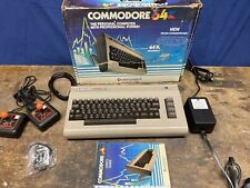Commodore 64 Computer w Power Sup, Manual, Joysticks Original Box Untested
