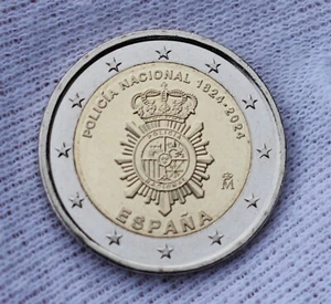 2 Euro Gedenkmünze (Spanien 200. Jahrestag der Nationalpolizei ) 2024 Sammeln - Bild 1 von 2