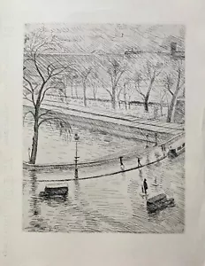 Albert Marquet LA SEINE Etching Art Signed in the Plate with Certificate - Picture 1 of 9