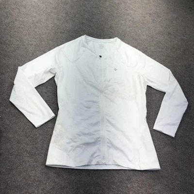 Tommie Copper Shirt Mens XL White Compression Zip Up Lower Back Support - Image 1 of 4