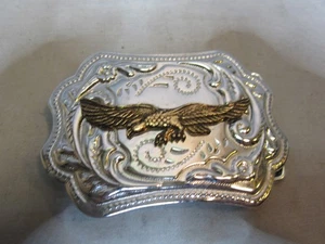 Hebilla de cinturón vintage Gold Eagle para motociclista motociclista - Imagen 1 de 2