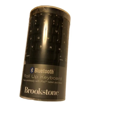 Brookstone Flexible Roll-up Bluetooth Keyboard Model # 682369              @G - Image 1 of 4