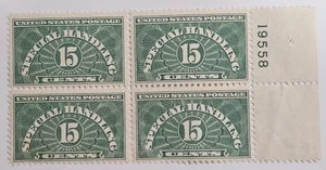 US Stamp Sc QE2, 15c Special Handling, Plate Blk of 4, MLH F/VF CV$4.75 (510A87) - Picture 1 of 1