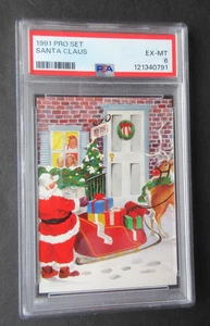 1991 PROSET NFL SANTA CLAUS PSA 6 - Picture 1 of 4