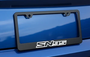 SN95 License Plate Frame Black Metal Fits 94 - 04 Mustang / GT/ Cobra - Picture 1 of 4