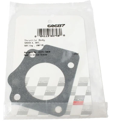 Junta de carrocería del acelerador FelPro para Toyota Camry 1992-1996 4 cilindros 2,2 L identificación de pieza 60687 Foto 1 de 4