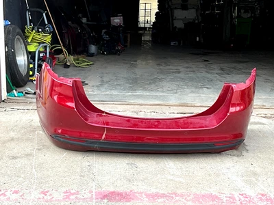 2013-2018 FORD FUSION REAR BUMPER COVER WITH SINGLE EXHAUST & SENSORS OEM LOT040 - Image 1 of 4