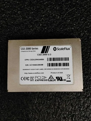 ScaleFlux CSD 2000 U.2 PCIe Computational Storage 3D NAND FLASH 4TB SSD Drive - Image 1 of 4