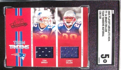 Playoff Absolute Mem 2005. MATERIAL TÁNDEMS TOM BRADY SSP TEAM/150 SGC 5 Foto 1 de 3