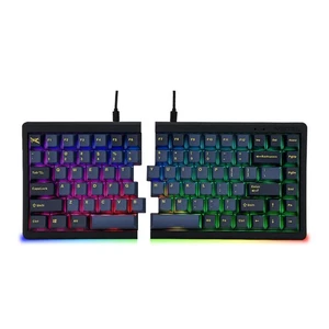 MD770 RGB BT5.0 Glaze Blue TKL Ergonomic Mechanical Keyboard, 75% Split Layou... - Picture 1 of 8