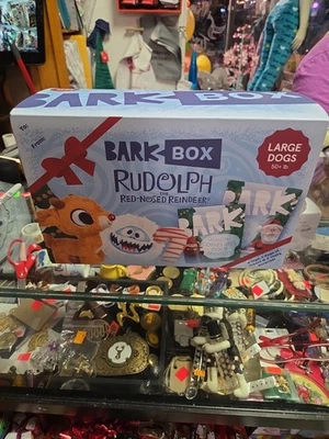 Barkbox Holiday Rudolph the Red Nosed Reindeer Dog Toy and Treat  LARGE 5pc Bark - Image 1 of 4