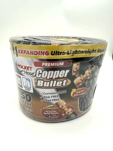 Manguera de bolsillo bala de cobre con pulverizador manguera de jardín expandible 50 pies como se ve en TV - Imagen 1 de 2