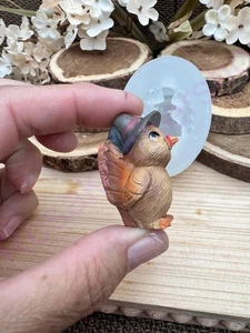 Molde Silicona 3D Pavo-pájaro Miniatura Hecho a Mano para Manualidades - Imagen 1 de 10