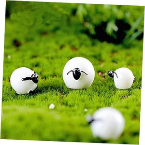 9pcs Micro Landscape Ornaments, Miniature Figurines Fairy Garden Sheep - Picture 1 of 6
