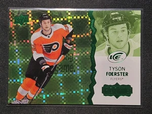 23-24 UD Ice Tyson Foerster Rookie Green Variant πππ Philadelphia Flyers - Foto 1 di 2