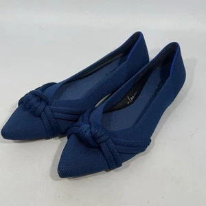 Rothy’s The Knot Point Women’s Size 8 Blue Knit Flat Shoes - Picture 1 of 7
