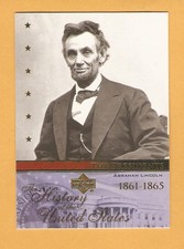 2004 History of the United States Cards Abraham Lincoln John Kennedy Jr. S7B3