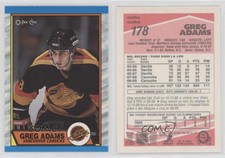 1989-90 O-Pee-Chee Tembec Test Greg Adams #178