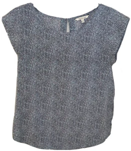 CALVIN KLEIN SHORT SLEEVE SHIRT MULTICOLORED PATTERN WOMEN’S REGULAR SIZE S - Picture 1 of 7