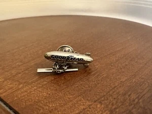 GOODYEAR TIRES BLIMP ADVERTISING LAPEL HAT CAP BADGE PIN Some Wear - Picture 1 of 3