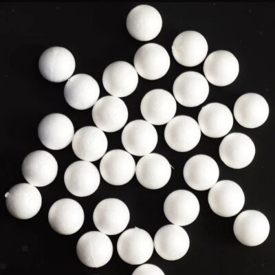 100pcs 40-45mm Modelling Polystyrene Styrofoam Foam Ball Sphere Decor Ornaments - Image 1 of 4